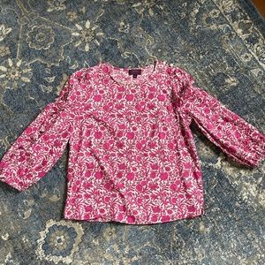 J. Crew Liberty Floral Pink blouse